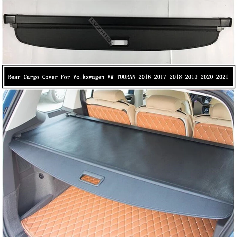 Rear Cargo Cover For Volkswagen VW TOURAN 2016 17 2018 2019 2020 21 Privacy Trunk Screen Security Shield Shade Auto Accessories