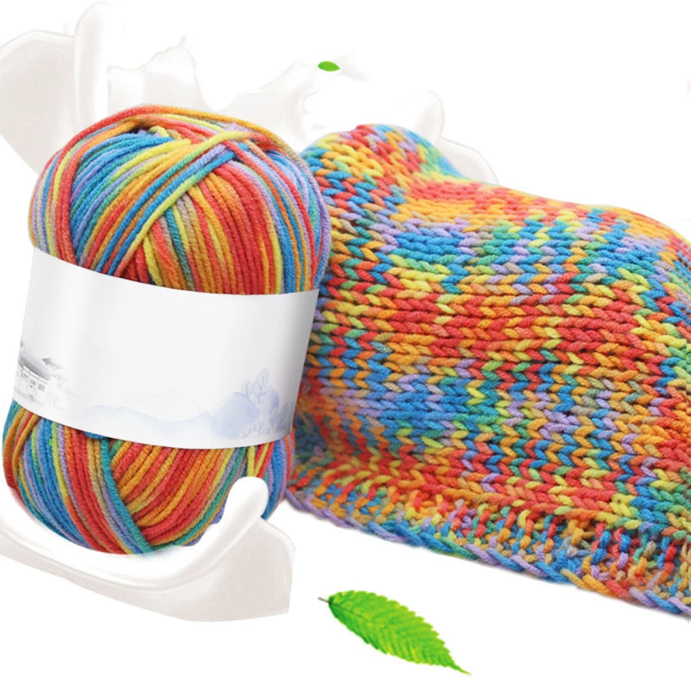 Мягкая теплая детская пряжа для ручного вязания молочный хлопок|Пряжа| |