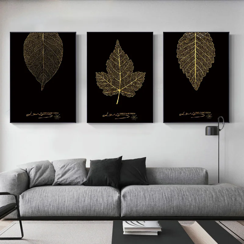 Скандинавский природный пейзаж постеры и принты абстрактные листья дерева холст