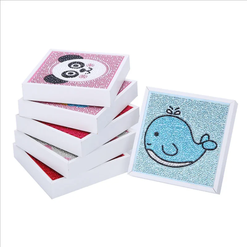 С рамкой DIY 5D алмазная живопись милые животные Единорог Алмазная вышивка