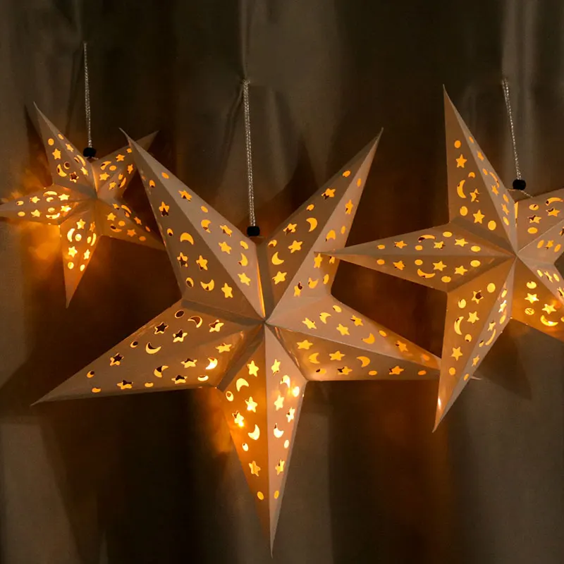 ИД Мубарак ажурная звезда подвесной кулон декор Рамадан для дома мусульманский