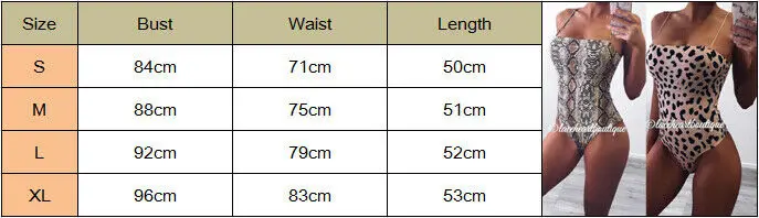 Сексуальный женский цельный купальник с леопардовым принтом змеиной кожи
