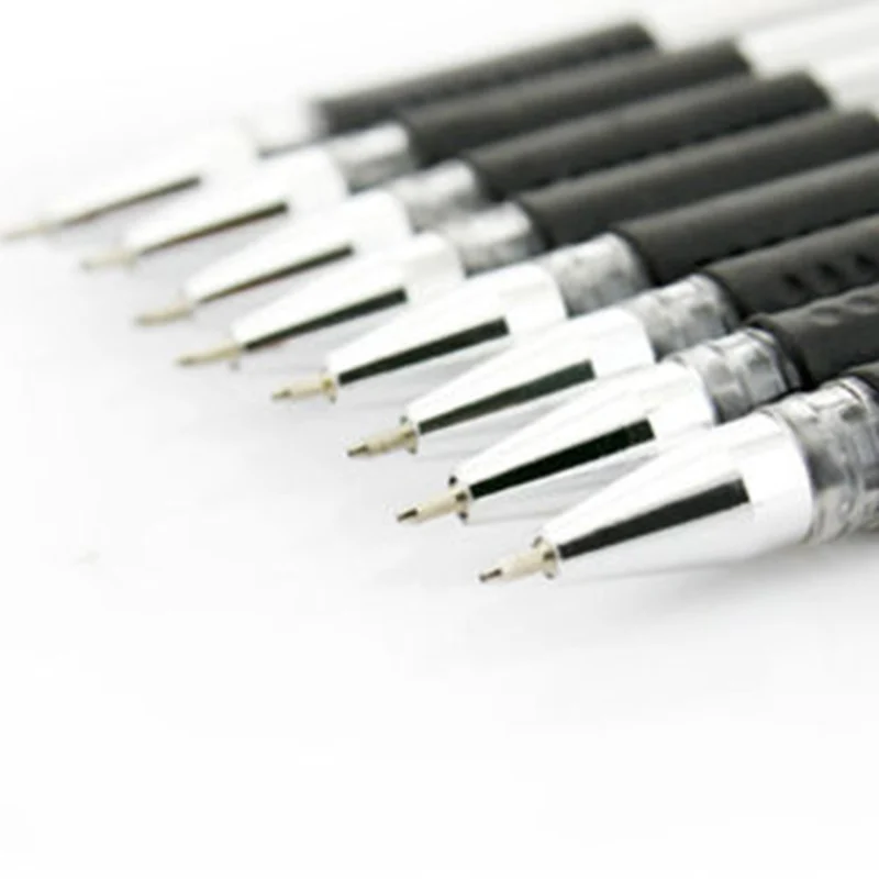 12 шт. расходные материалы для рисования Черная гелевая ручка офиса авторучка