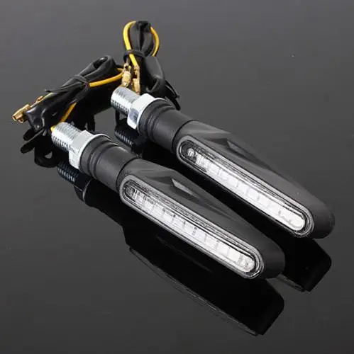 

1 Pcs 12 LED Motorcycle Turn Signals Bendable Flashing Motorbike Indicator Blinker Moto Rear Tail Signal Lamp
