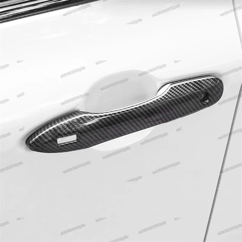 Отделка дверной ручки автомобиля из углеродного волокна для toyota prius 2016 2017 2018 2019 2020