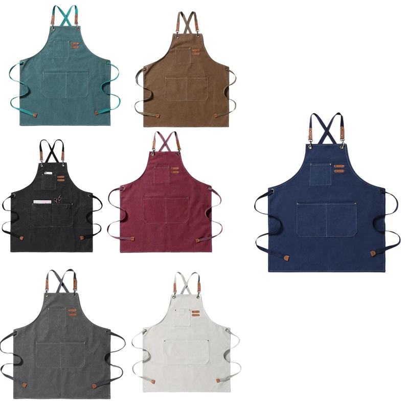 Фартук шеф-повара кофейня и Парикмахерская защитный костюм Кухонные фартуки для