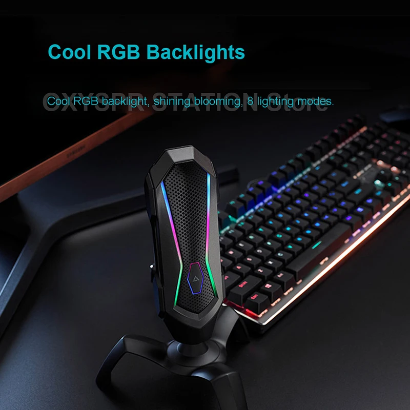 Оригинальный кардиоидный RGB-микрофон RAPOO VS300 с подсветкой профессиональный