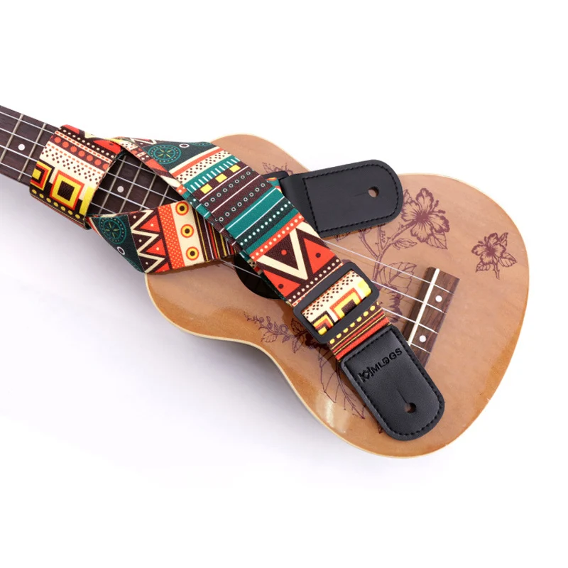 heißer gitarre strap multicolor druck verdickt gitarre gürtel für ukulele akustische elektrische gitarre bass do2 free global shipping