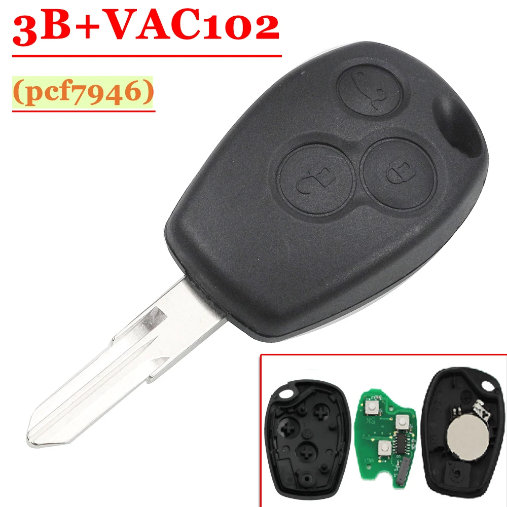Бесплатная доставка (5 шт./лот) 3 кнопки дистанционного управления с VAC102 лезвие
