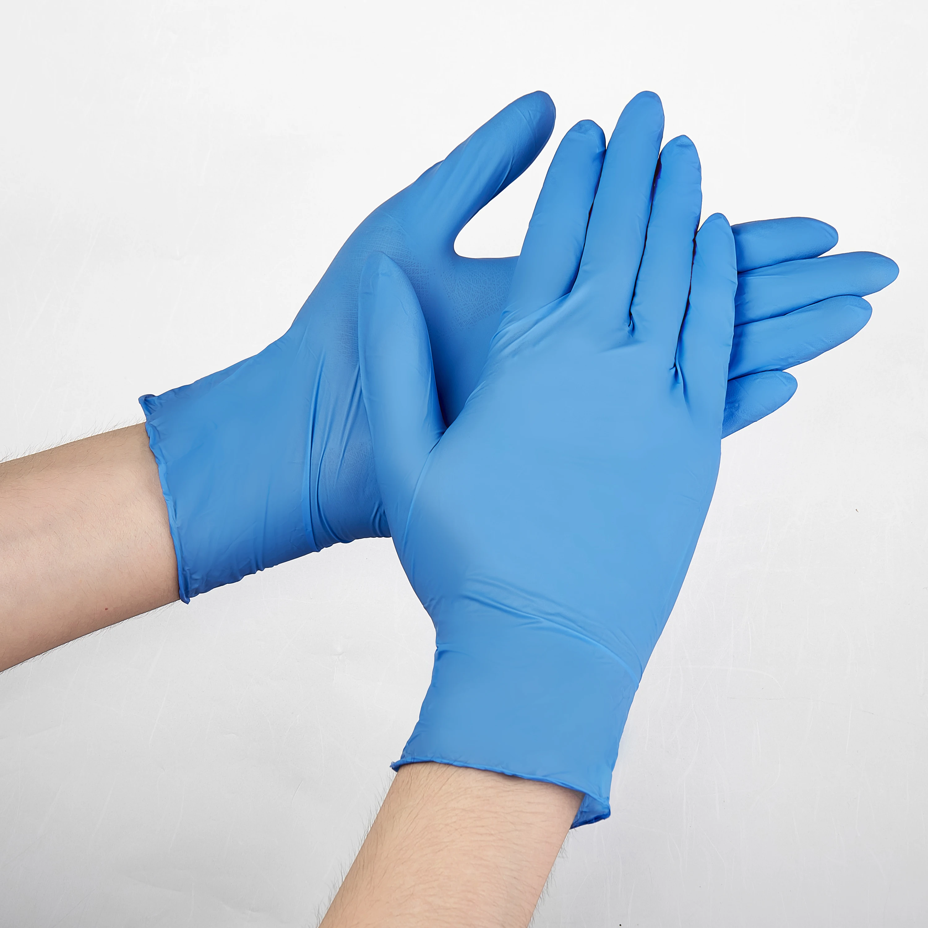 100 шт. синий Guantes 9 дюймов одноразовые нитриловые перчатки рабочие бытовые моющие