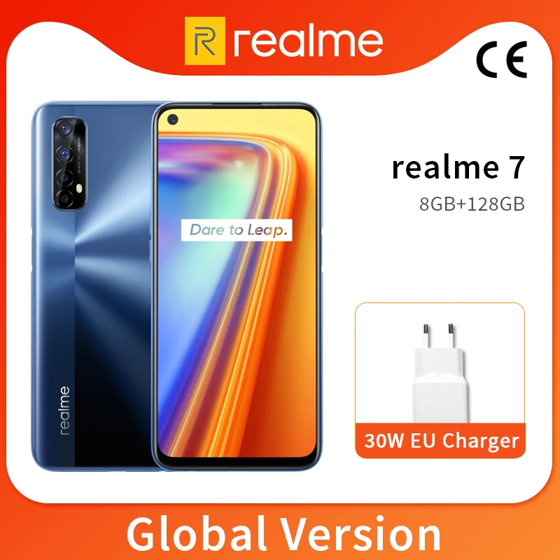 Realme 7 8 ГБ 128 мобильный телефон 6 5 дюйма дисплей 90 Гц Helio G95 ядер 48 МП смартфон с