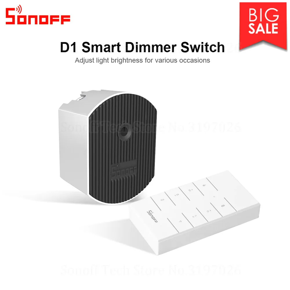 Умный диммер Itead Sonoff D1 433 МГц радиочастотный контроллер и wi fi переключатель