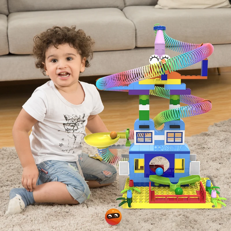 Строительные блоки Marble Racing Run Ball строительные опорная пластина сделай сам