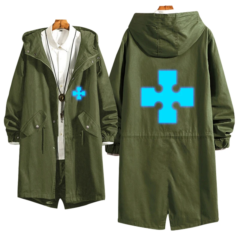 

Fire Force Cosplay Shinra Kusakabe Zipper Coat Luminous Color Printing Casual Unisex Sweater New Fashion Hoodie Overcoat