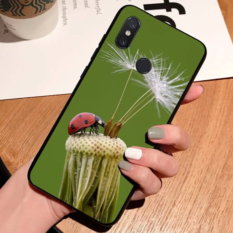 

four leaf ladybug daisy Phone Case For Xiaomi Redmi note 7 8 9 t max3 s 10 pro lite cover funda coque shell