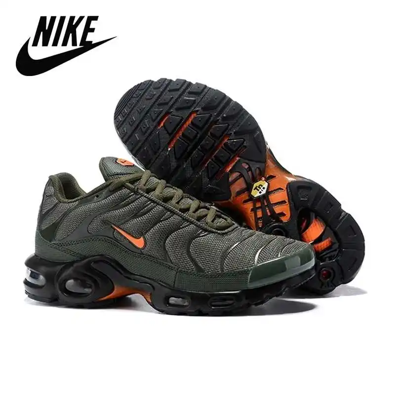 

Original Nike-Air Max Plus TN Men running shoes Breathable running shoes Black powder Size40-45 8909-105