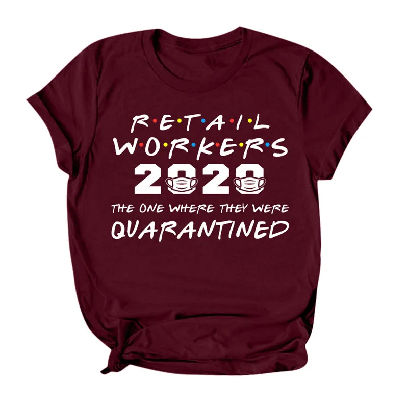 Футболка женская с коротким рукавом и забавным принтом букв | Женская одежда