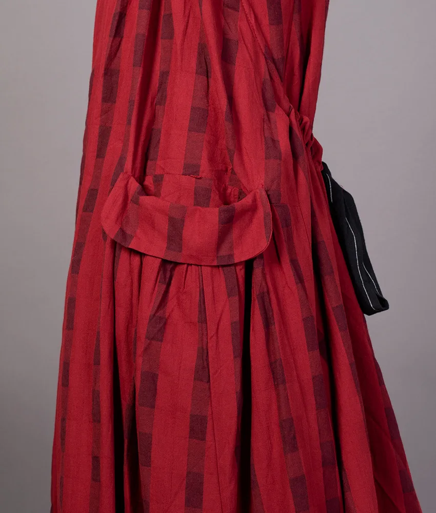 2019 осеннее индивидуальное женское хлопковое клетчатое платье на бретельках