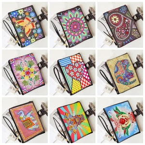 5D DIY Special Shaped Diamond Painting Leather Wristlet Wallet Women Diamond Embroidery Clutch Bag F