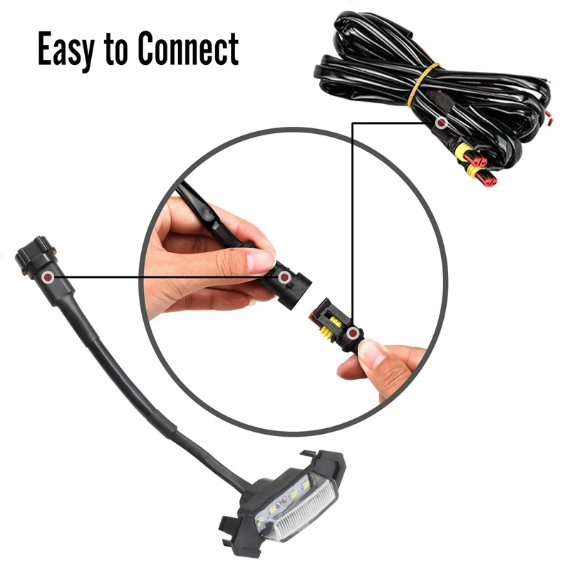 Светодиодные белые лампы 4 шт. с предохранителем для 2016 2018 послепродажного рынка