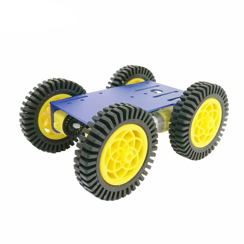 Mini C101 Smart Robot Car Chassis Kit 80mm Rubber Plastic Wheel Metal Panel 4pcs High Torque TT Motor DIY Unassembled Education | Игрушки и