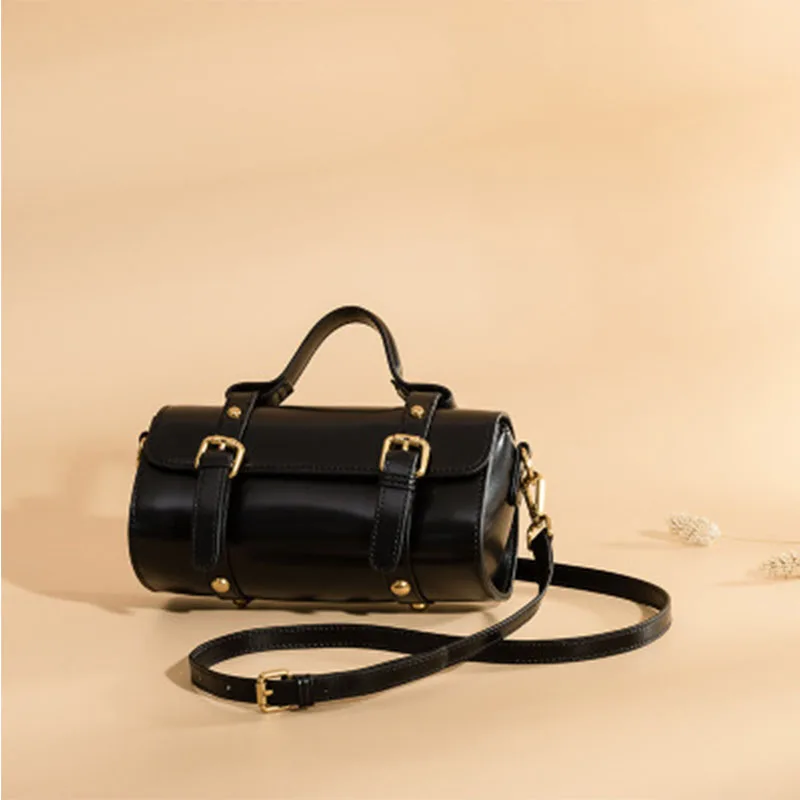 Новинка 2019 женская сумка из коровьей кожи через плечо Повседневная на одно Ретро