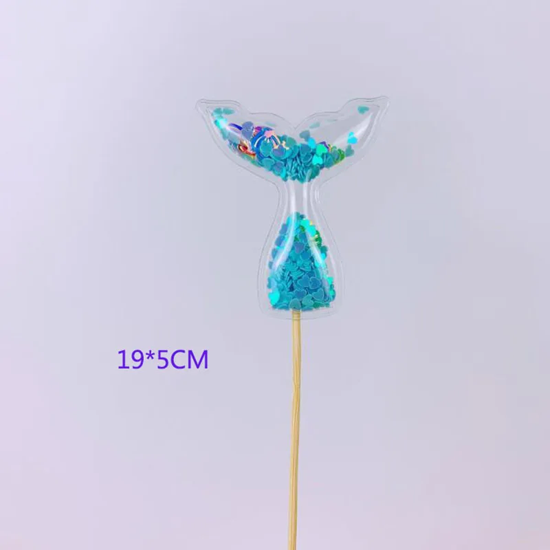 18 Bling Fairy PVC Cake Topper Unicorn Love Crown Cloud Shiny Flamingo Cupcake Topper for Wedding Birthday Party Cake Decorations - Цвет: 18