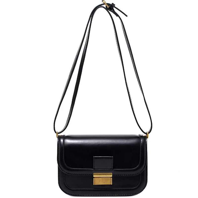 

PU Leather Flap Bags For Women 2021 Branded Crossbody Shoulder Simple Bag Lady Fashion Handbags and Purses Luxury