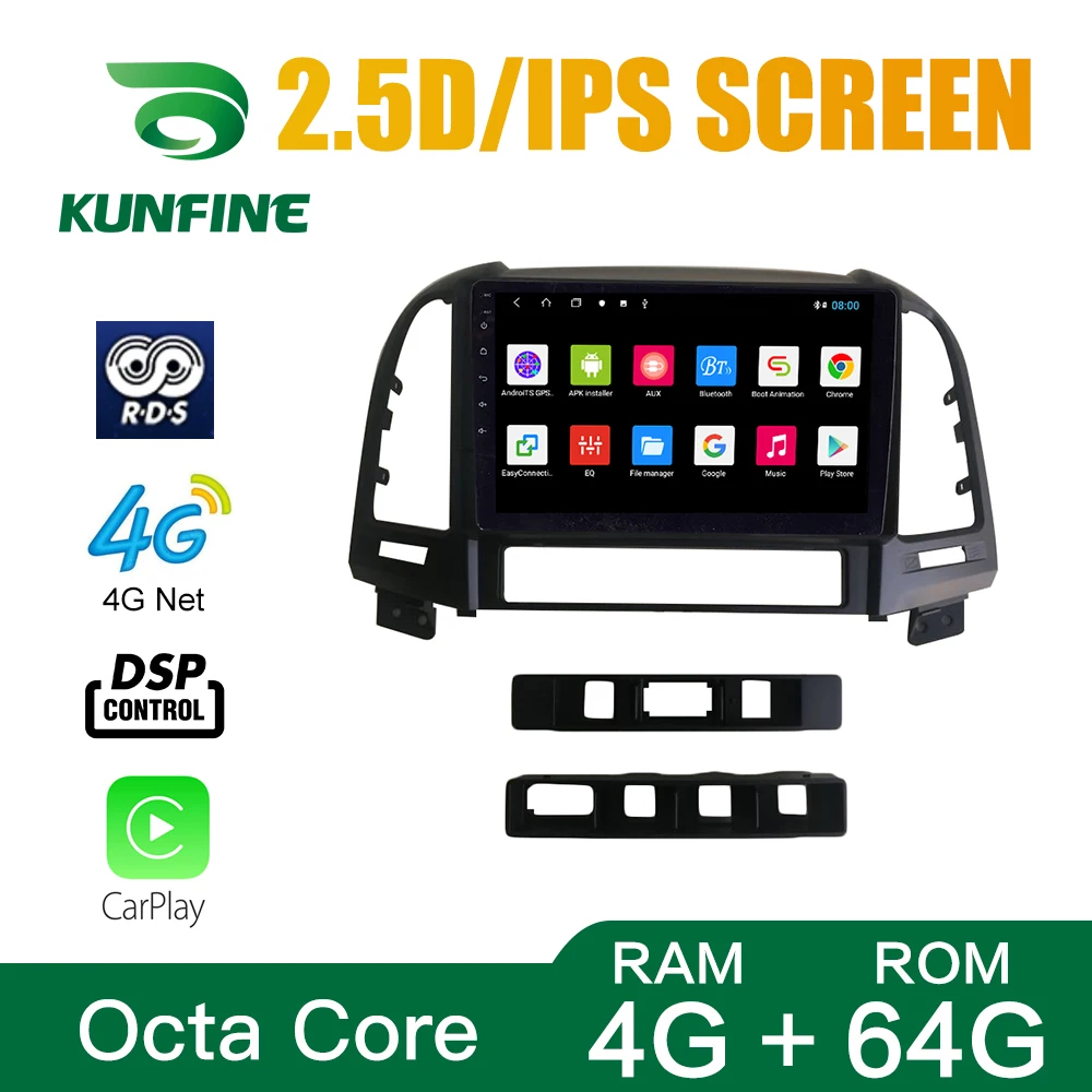 Octa Core Android 10.0 Car DVD GPS Navigation Player Deckless Stereo for Hyundai Santafe 2009 2010 2011 2012 Headunit Radio | Автомобили и