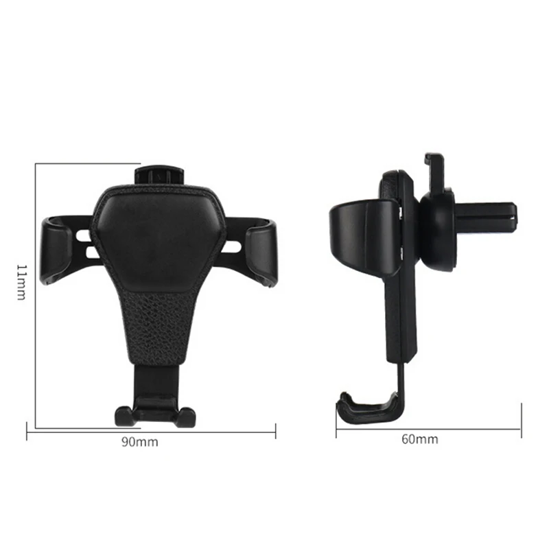

Universal 9.5*8cm Gravity Car Phone Holder Car Air Vent Leather Mount Stand for Cell Phone GPS