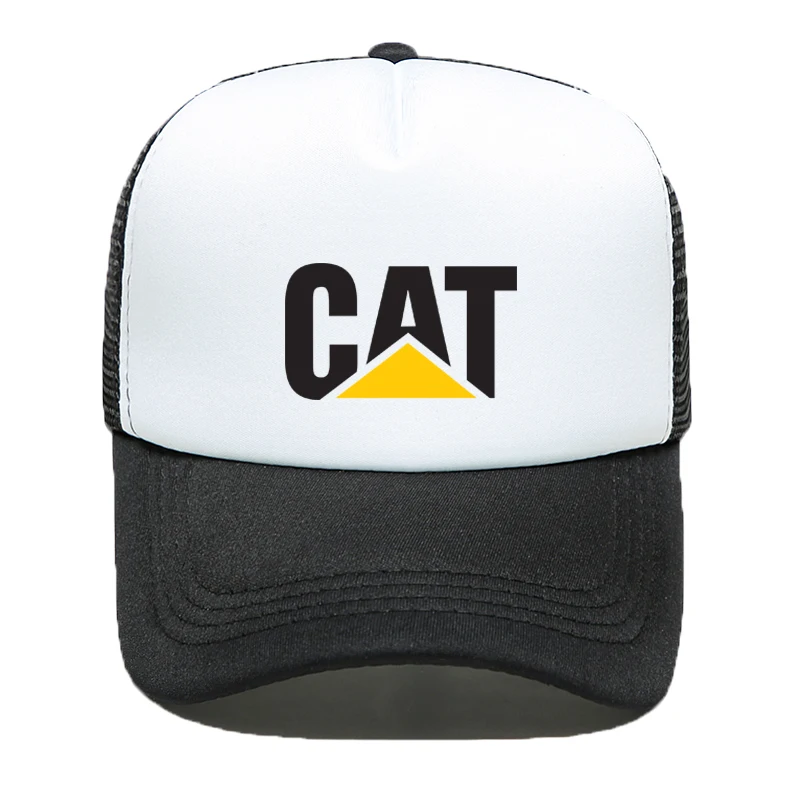 QI XIN CAT triangle Cat кожаная кепка Chao уличный танец утка язык Кепка модный Hombre хип печать