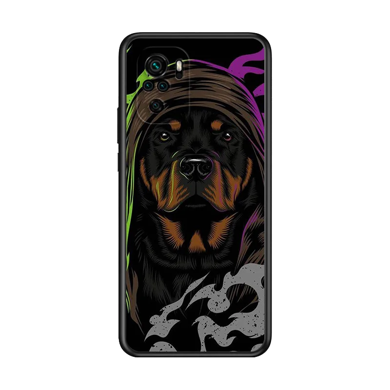 

Cute Pitbull Dog Art For Xiaomi Redmi Note 10S 10 9T 9S 9 8T 8 7S 7 6 5A 4X Pro Max Black Phone Case