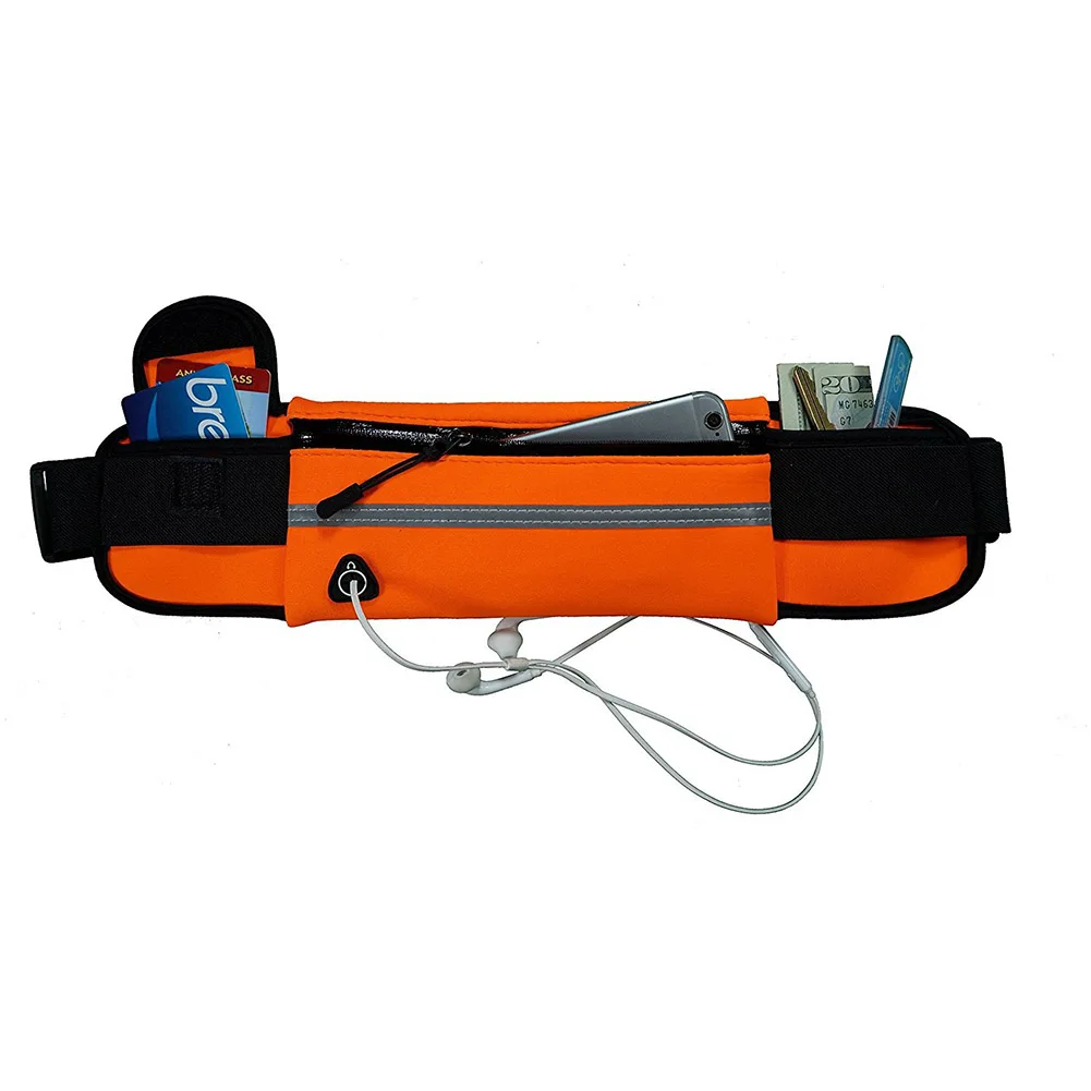

Women Men Belt Waist Pack Bag Waterproof Adjustable Zipper for Sports Fitness Hiking SWD889