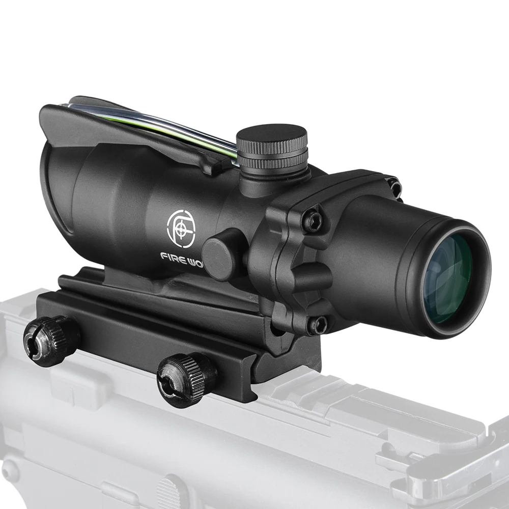 Тактический Оптический прицел Fire Wolf Acog 4X32 винтовочный оптический с подсветкой из