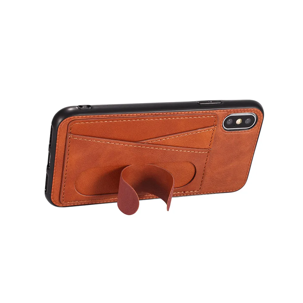 KISSCASE Card Slot Case For iPhone Xr Xs Max 6 6s Cover Leather 7 8 Plus X Pouch Coque Capinhas |