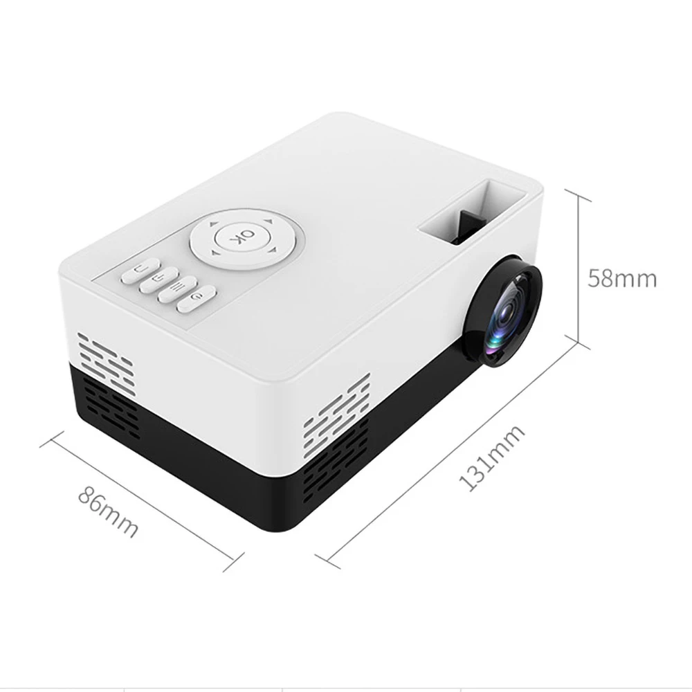 Новый портативный мини проектор J15 1080P поддержка 23 языков AV USB sd карта домашний