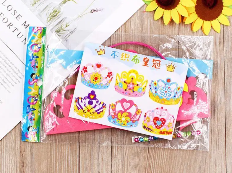 Творческие игрушки сделай сам блестки корона цветок звезда узор детский сад