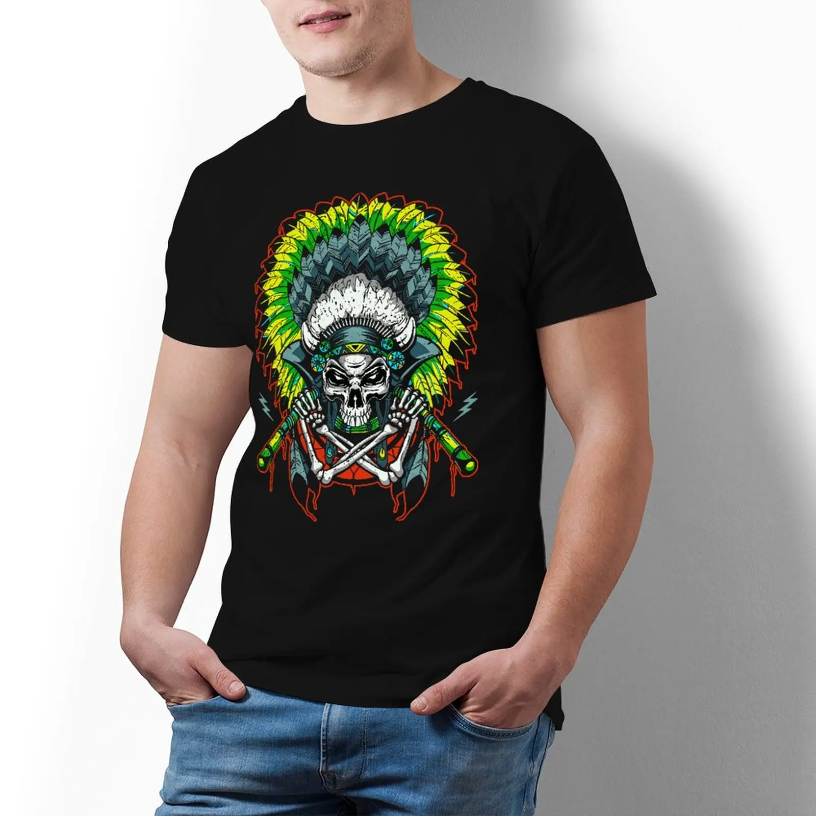 

Футболка Warrior Мужская повседневная, 100 хлопок, с графическим рисунком, с коротким рукавом, уличная одежда