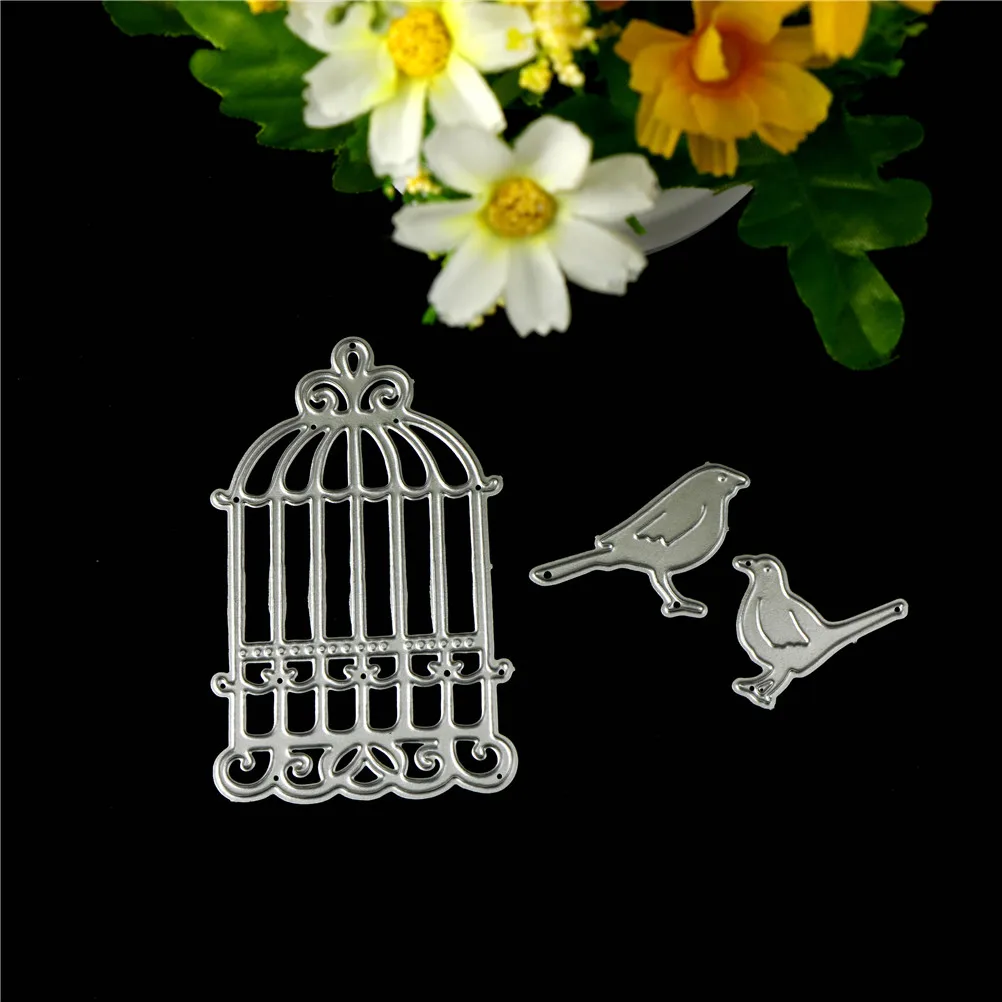 Клетка для птиц металлические режущие штампы трафарет скрапбукинга &quotсделай