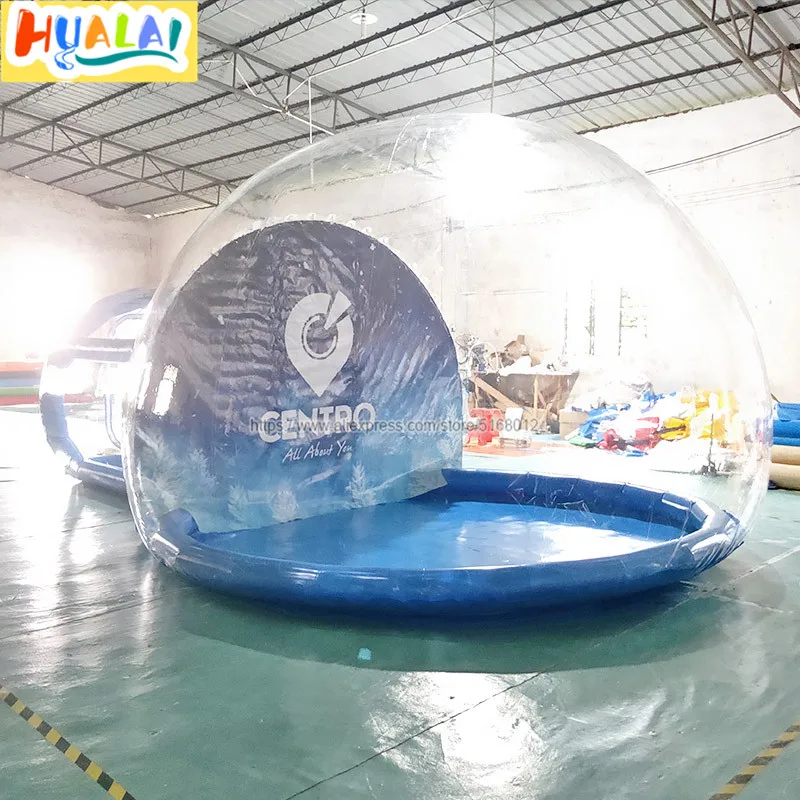 Гигантское Рождественское украшение 2019 надувной снежный шар надувная