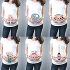 Новые милые футболки для беременных травм с рисунком младенца, забавные летние футболки для беременных женщин, топ для беременных, уличная одежда