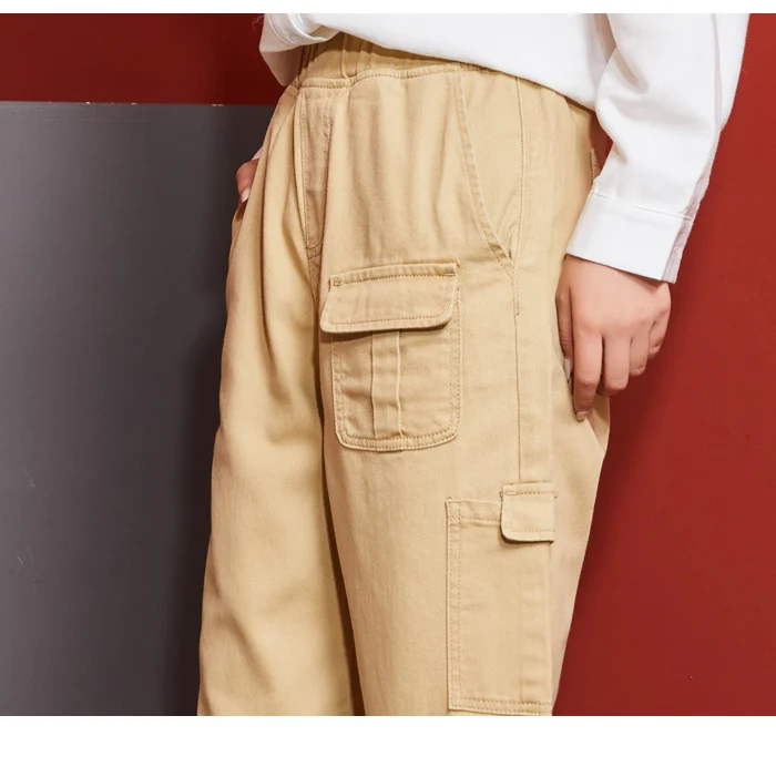 Женские стильные прямые брюки LEIJIJEANS, модные рабочие брюки цвета хаки с завязками на щиколотках, новая нейтральная модель 9121 большого размера