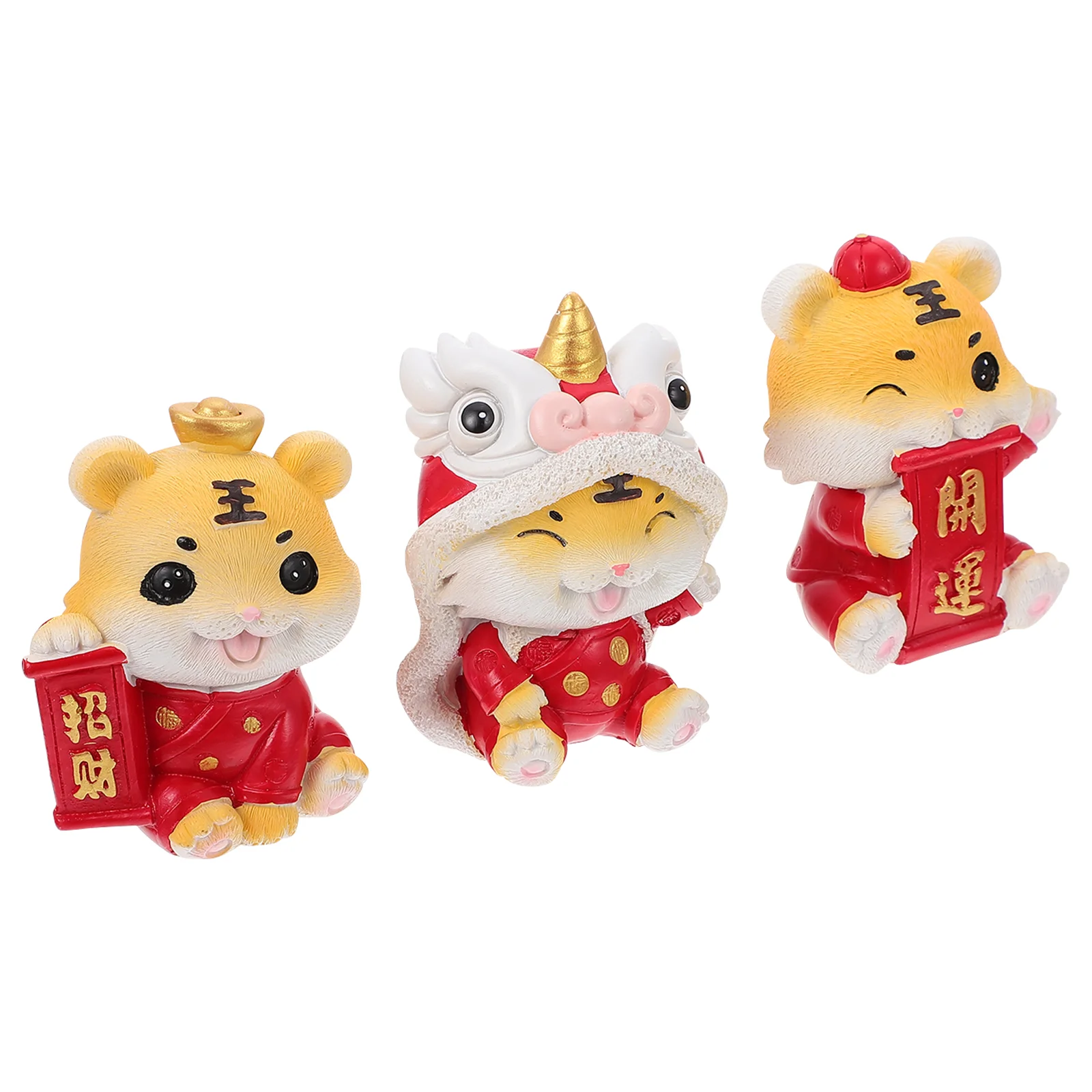 

3 шт., декоративное украшение в виде маленького тигра