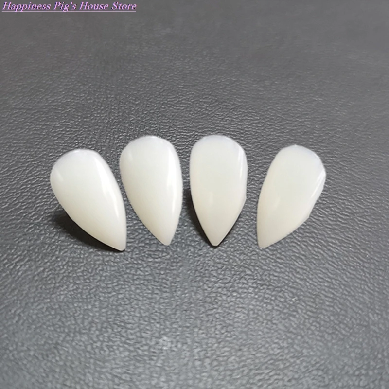 

1 set Bloodcurdling Vampire Werewolves Fangs Fake Dentures Teeth Costume Halloween Fad Without Clue)