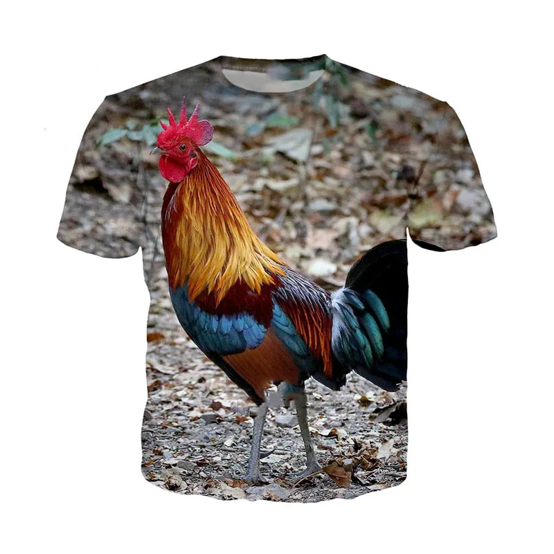 

Men for women 3D Printed t shirts camouflage rooster t-shirt tees shorts sleeve Harajuku Apparel hip hop summer streetwear style