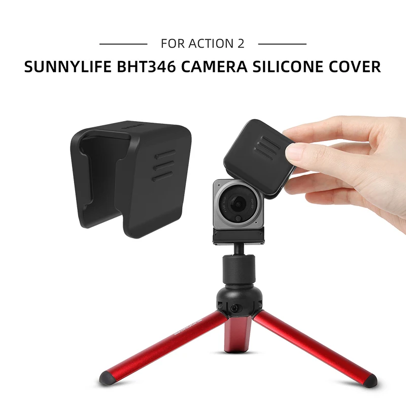 

DJI Action 2 Camera Lens Protective Cap Protector Cover Silicone Scratch-proof Cace for DJI OSMO Action 2 Sunnylife Accessories