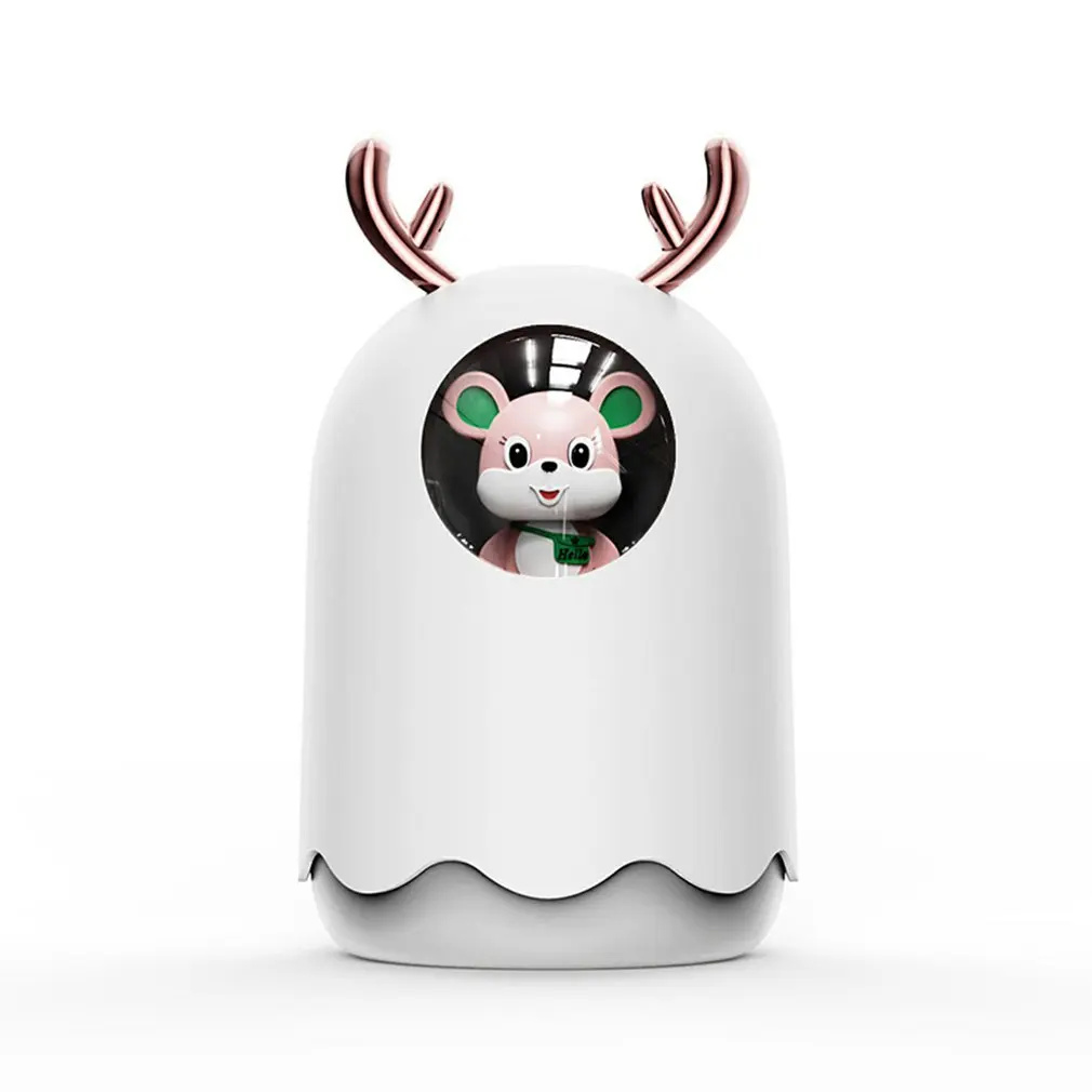 

300ml Usb Ultrasonic Air Humidifier Aroma Essential Oil Diffuser Pet Aromatheraphy Humidifier With Romantic Light For Home