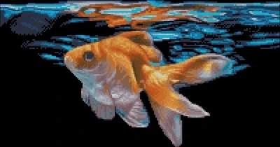 

Goldfish in the water Needlework,For Embroidery,DIY 14CT Unprinted Arts Cross stitch kits Set Cross-Stitching