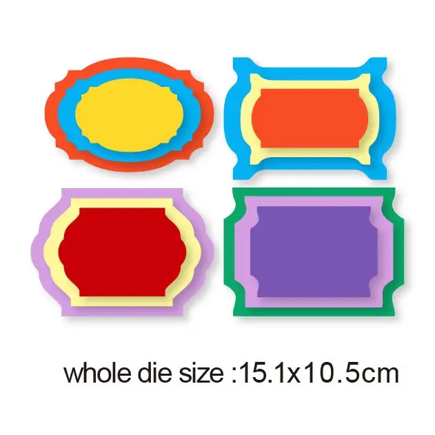 Металлические штампы этикетки бирки рамка 2020 новая форма для вырезания