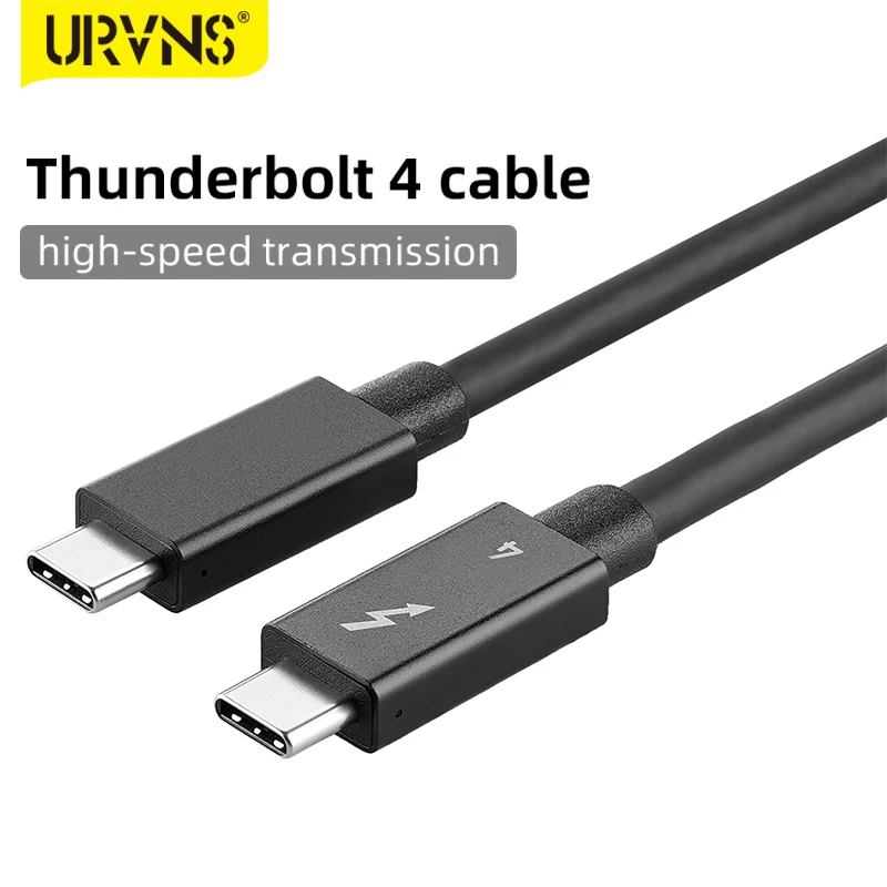 Cavo URVNS Thunderbolt 4 40Gbps con Display 8K e ricarica da 100W per Docking station USB C MacBook dischi rigidi SSD esterno